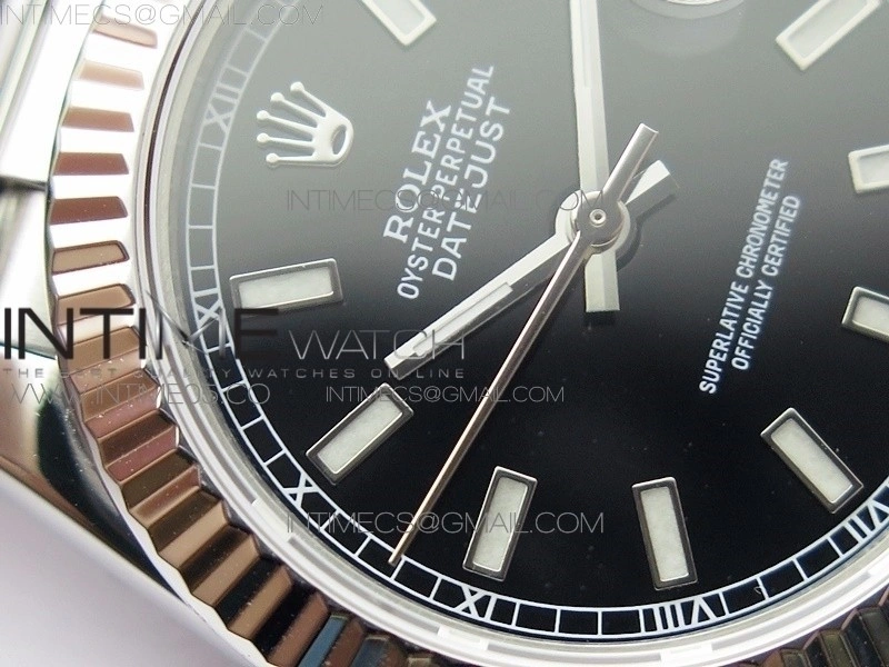 Datejust 31mm 278275 SS BP Best Edition Black Stick Markers Dial on SS President Bracelet