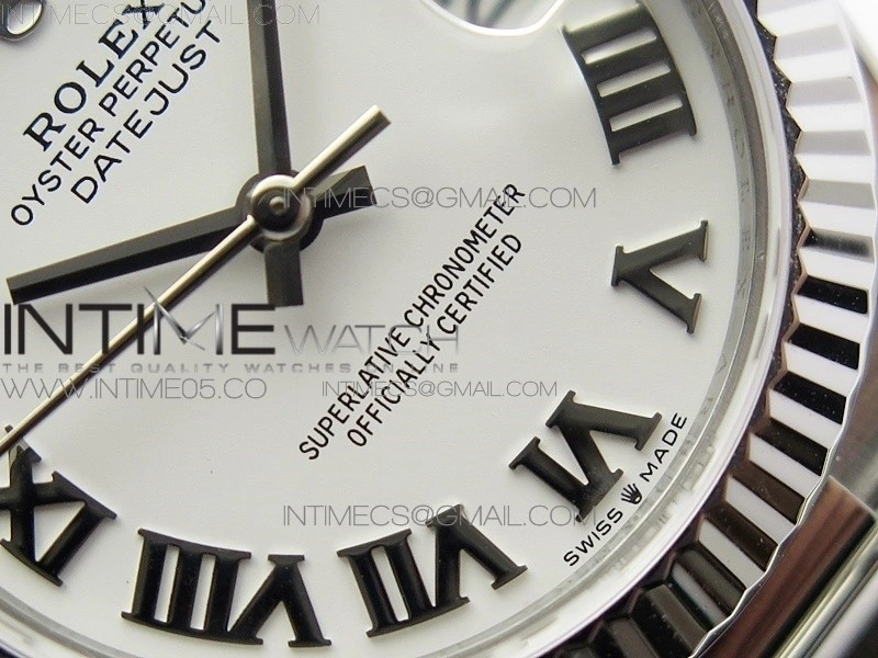 Datejust 31mm 278275 SS BP Best Edition White Roman Markers Dial on SS President Bracelet