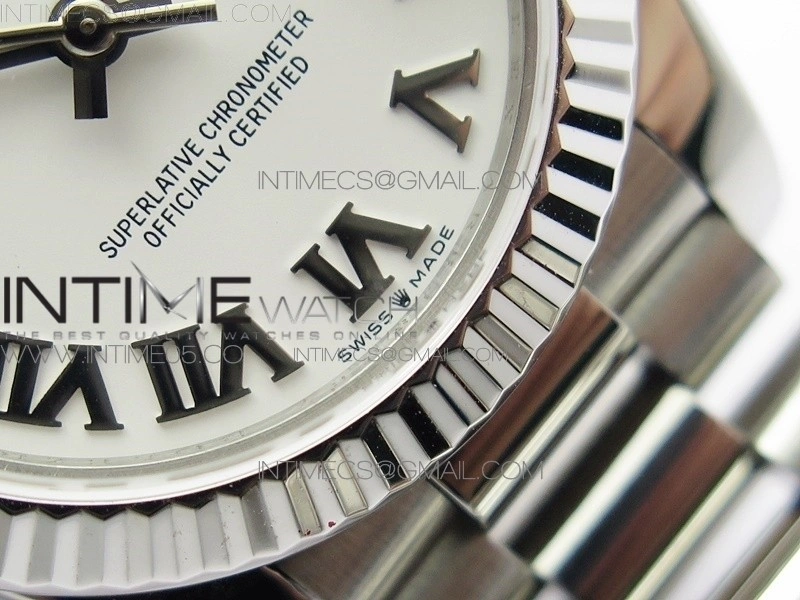Datejust 31mm 278275 SS BP Best Edition White Roman Markers Dial on SS President Bracelet