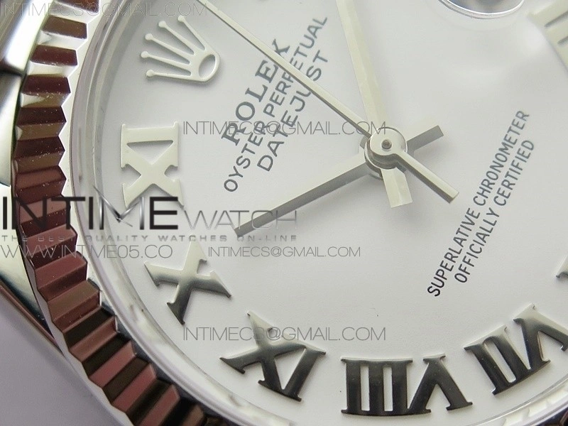 Datejust 31mm 278275 SS BP Best Edition White Roman Markers Dial on SS President Bracelet