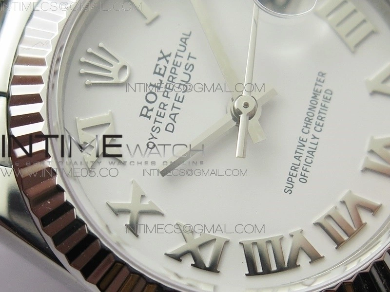 Datejust 31mm 278275 SS BP Best Edition White Roman Markers Dial on SS President Bracelet