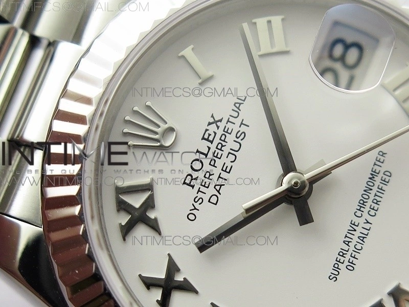 Datejust 31mm 278275 SS BP Best Edition White Roman Markers Dial on SS President Bracelet