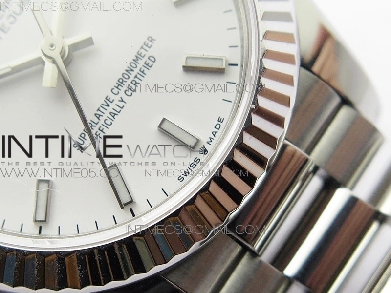 Datejust 31mm 278275 SS BP Best Edition White Stick Markers Dial on SS President Bracelet