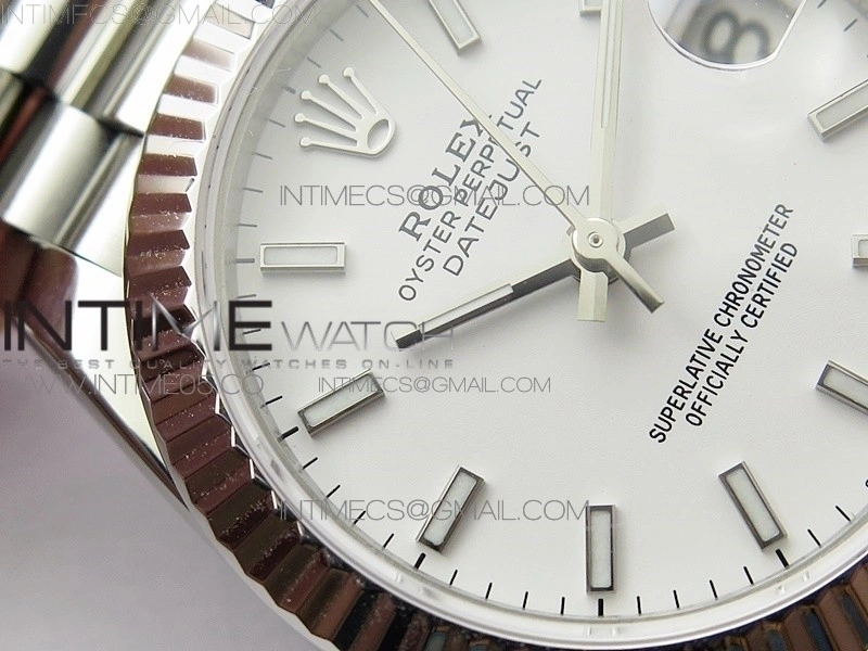 Datejust 31mm 278275 SS BP Best Edition White Stick Markers Dial on SS President Bracelet