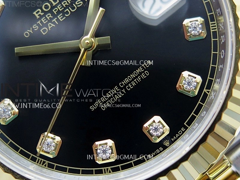 DateJust 41mm 126333 904 SS YG AR+F 1:1 Black Dial Diamond Markers On SS YG Jubilee Bracelet DD3235 V2