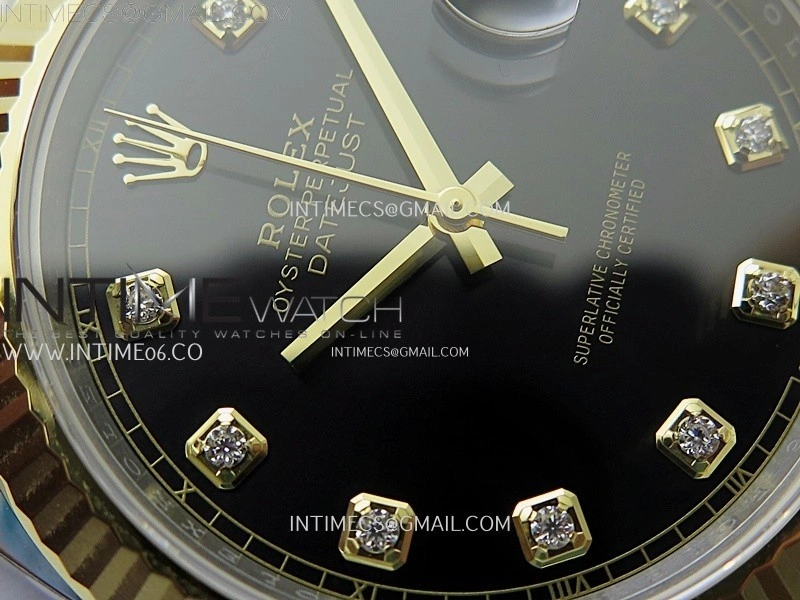 DateJust 41mm 126333 904 SS YG AR+F 1:1 Black Dial Diamond Markers On SS YG Jubilee Bracelet DD3235 V2