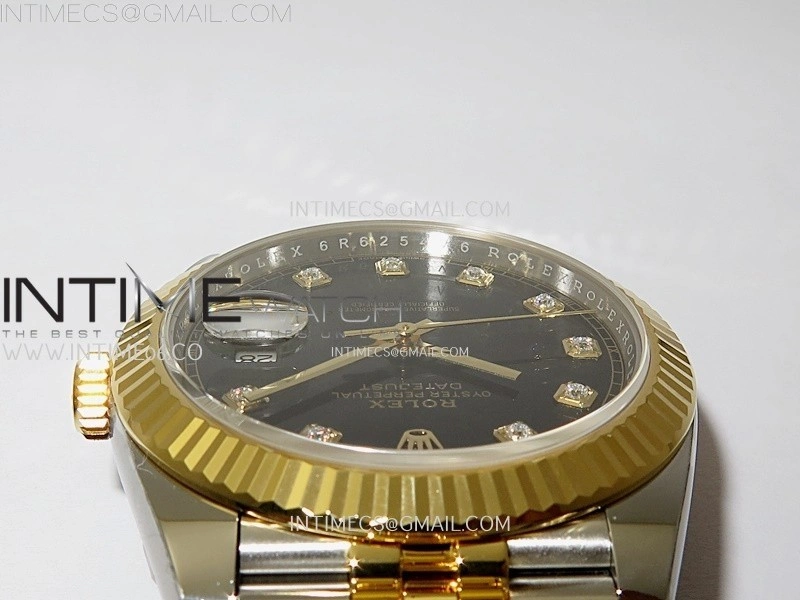 DateJust 41mm 126333 904 SS YG AR+F 1:1 Black Dial Diamond Markers On SS YG Jubilee Bracelet DD3235 V2