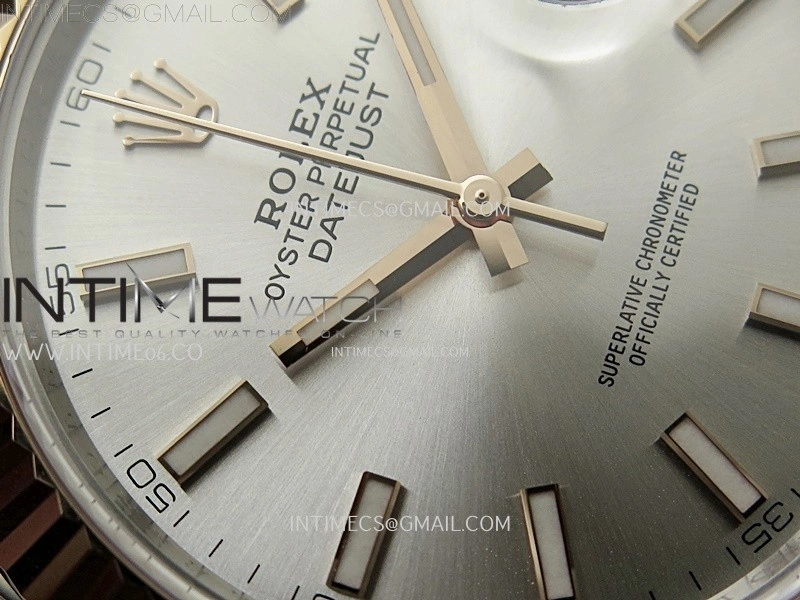 DateJust 41mm 126331 904 SS RG AR+F 1:1 Silver Dial Stick Markers On SS RG Jubilee Bracelet DD3235 V2