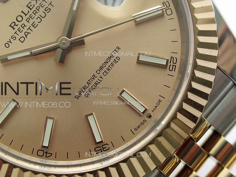 DateJust 41 126331 904L SS RG GMF 1:1 Best Edition Champagne Gold Dial On Jubilee Bracelet VR3235
