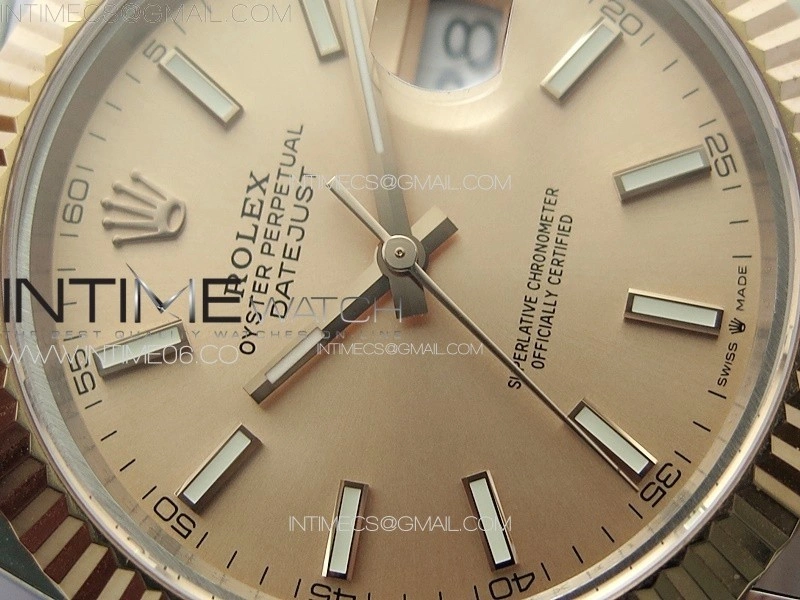 DateJust 41 126331 904L SS RG GMF 1:1 Best Edition Champagne Gold Dial On Jubilee Bracelet VR3235