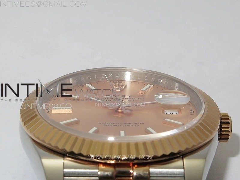 DateJust 41 126331 904L SS RG GMF 1:1 Best Edition Champagne Gold Dial On Jubilee Bracelet VR3235