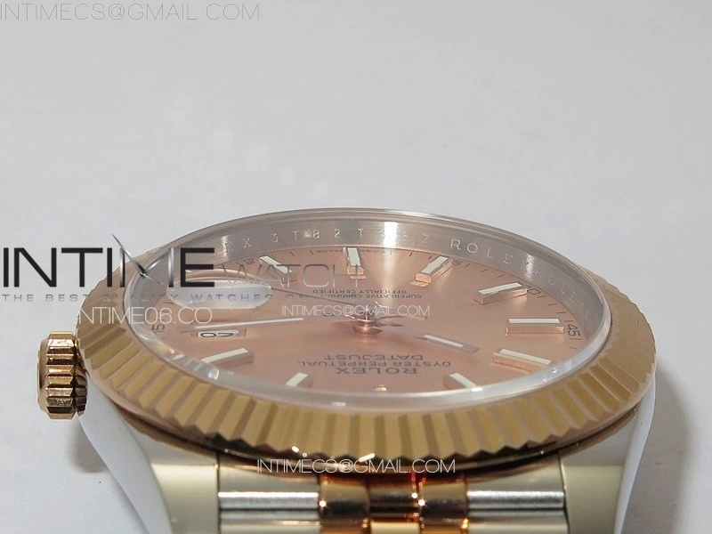 DateJust 41 126331 904L SS RG GMF 1:1 Best Edition Champagne Gold Dial On Jubilee Bracelet VR3235