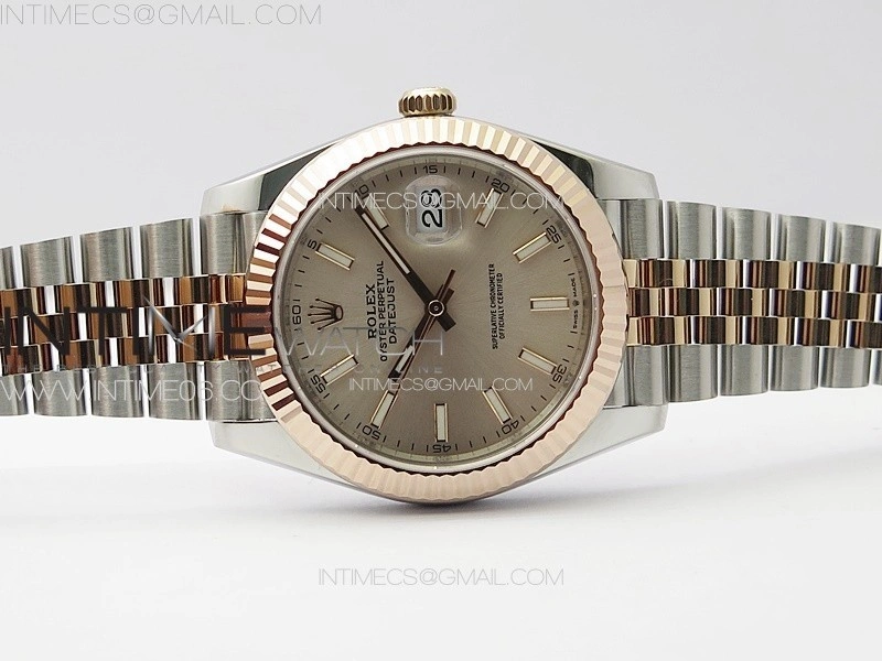 DateJust 41 126331 904L SS RG VSF 1:1 Best Edition Champagne Gold Dial on Jubilee Bracelet VS3235