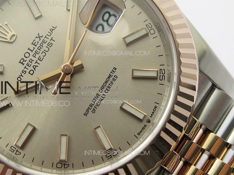 DateJust 41 126331 904L SS RG VSF 1:1 Best Edition Champagne Gold Dial on Jubilee Bracelet VS3235