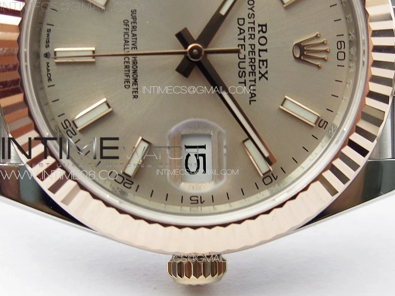 DateJust 41 126331 904L SS RG VSF 1:1 Best Edition Champagne Gold Dial on Jubilee Bracelet VS3235