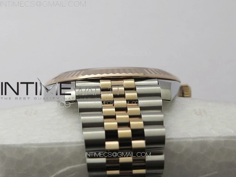 DateJust 41 126331 904L SS RG VSF 1:1 Best Edition Champagne Gold Dial on Jubilee Bracelet VS3235
