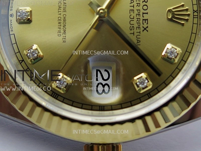 DateJust 41mm 126333 904 SS YG AR+F 1:1 Gold Dial Diamond Markers On SS YG Jubilee Bracelet DD3235 V2