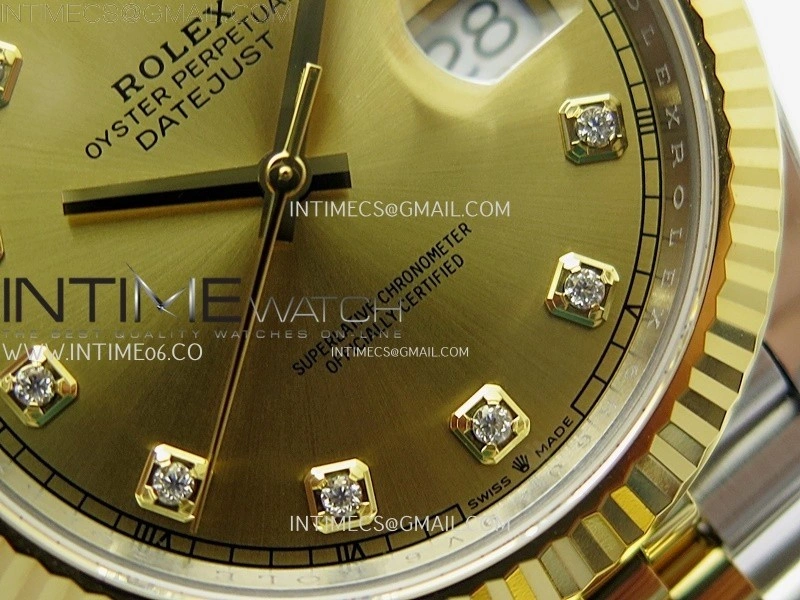 DateJust 41mm 126333 904 SS YG AR+F 1:1 Gold Dial Diamond Markers On SS YG Jubilee Bracelet DD3235 V2
