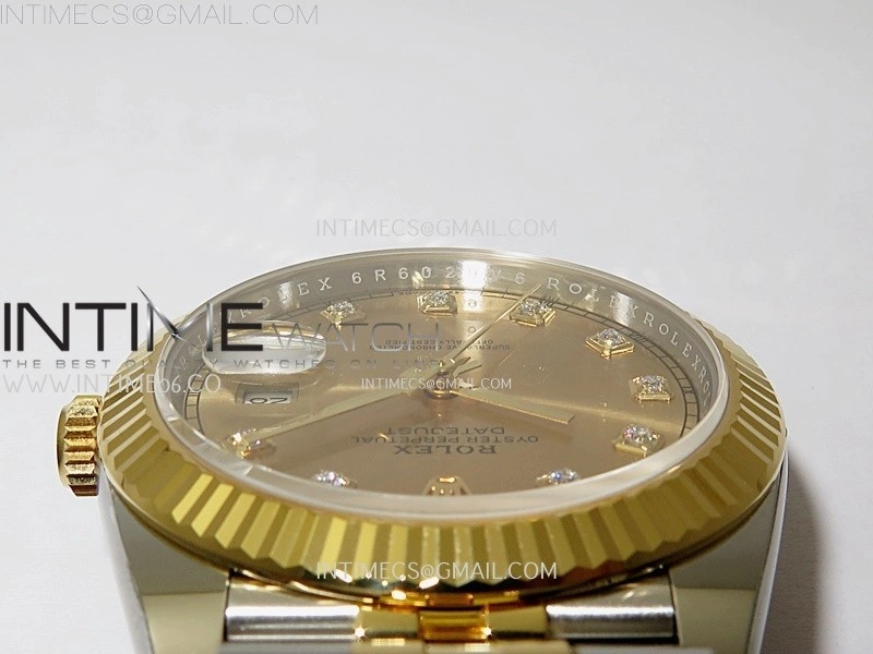 DateJust 41mm 126333 904 SS YG AR+F 1:1 Gold Dial Diamond Markers On SS YG Jubilee Bracelet DD3235 V2