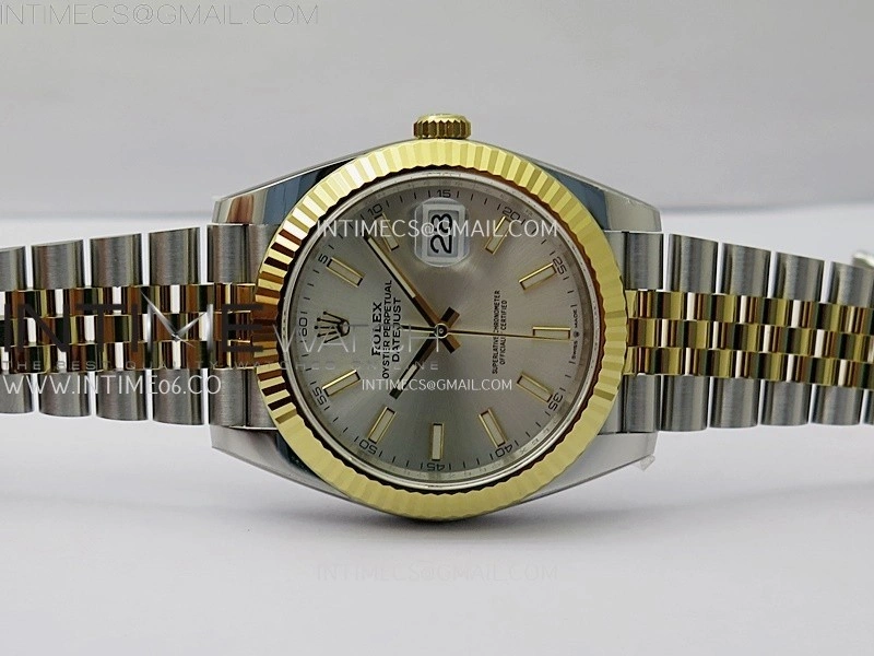 DateJust 41mm 126333 904 SS YG AR+F 1:1 Silver Dial Stick Markers On SS YG Jubilee Bracelet DD3235 V2