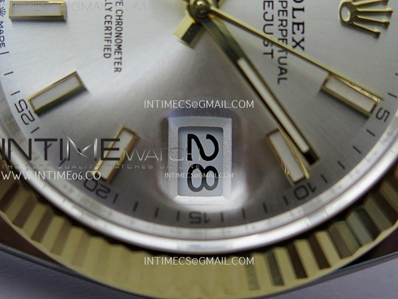DateJust 41mm 126333 904 SS YG AR+F 1:1 Silver Dial Stick Markers On SS YG Jubilee Bracelet DD3235 V2