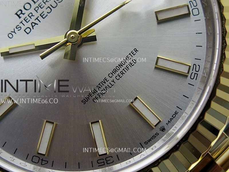 DateJust 41mm 126333 904 SS YG AR+F 1:1 Silver Dial Stick Markers On SS YG Jubilee Bracelet DD3235 V2