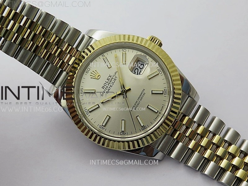 DateJust 126333 904L SS YG JDF 1:1 Best Edition YG Dial Stick Markers on Jubilee SS YG Bracelet