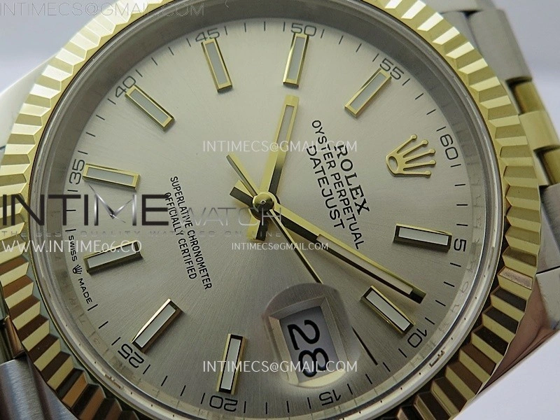 DateJust 126333 904L SS YG JDF 1:1 Best Edition YG Dial Stick Markers on Jubilee SS YG Bracelet