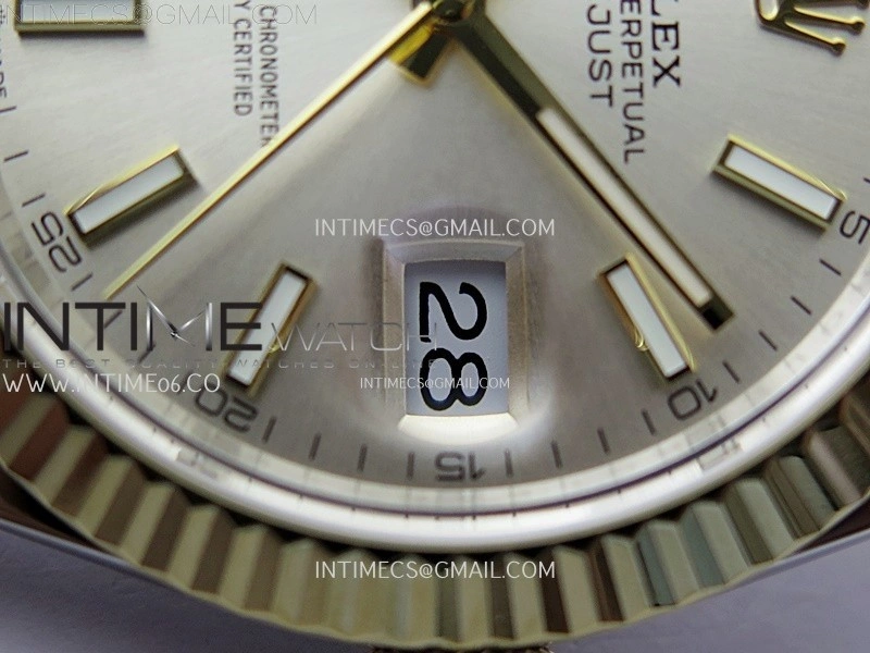 DateJust 126333 904L SS YG JDF 1:1 Best Edition YG Dial Stick Markers on Jubilee SS YG Bracelet