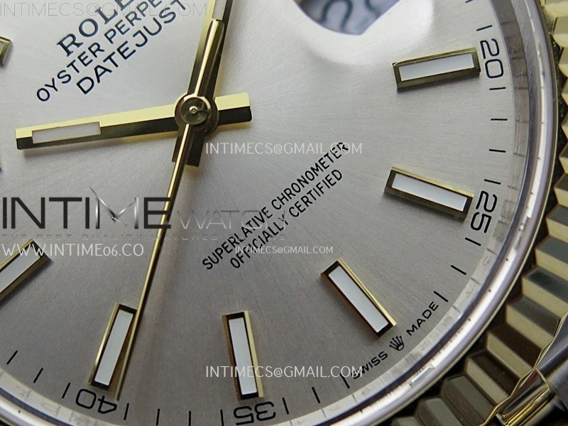 DateJust 126333 904L SS YG JDF 1:1 Best Edition YG Dial Stick Markers on Jubilee SS YG Bracelet