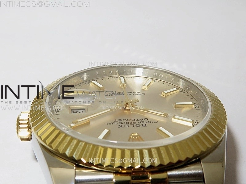 DateJust 126333 904L SS YG JDF 1:1 Best Edition YG Dial Stick Markers on Jubilee SS YG Bracelet