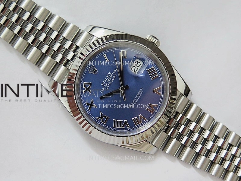 DateJust 41 126334 904L SS VF 1:1 Best Edition Blue Dial Roman Marker On Jubilee Bracelet DD3235
