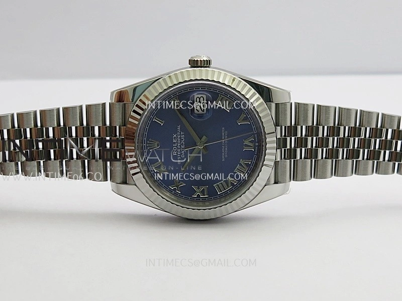 DateJust 41 126334 904L SS VF 1:1 Best Edition Blue Dial Roman Marker On Jubilee Bracelet DD3235