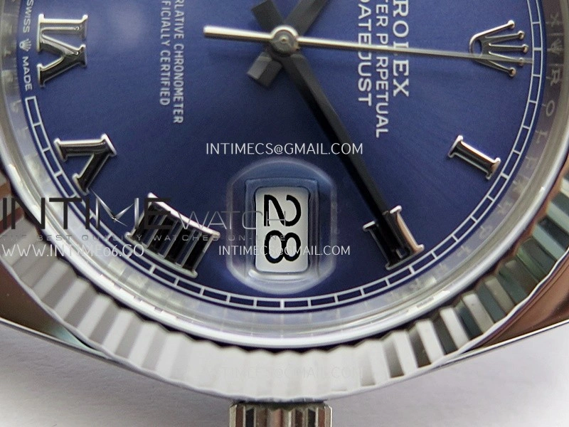 DateJust 41 126334 904L SS VF 1:1 Best Edition Blue Dial Roman Marker On Jubilee Bracelet DD3235
