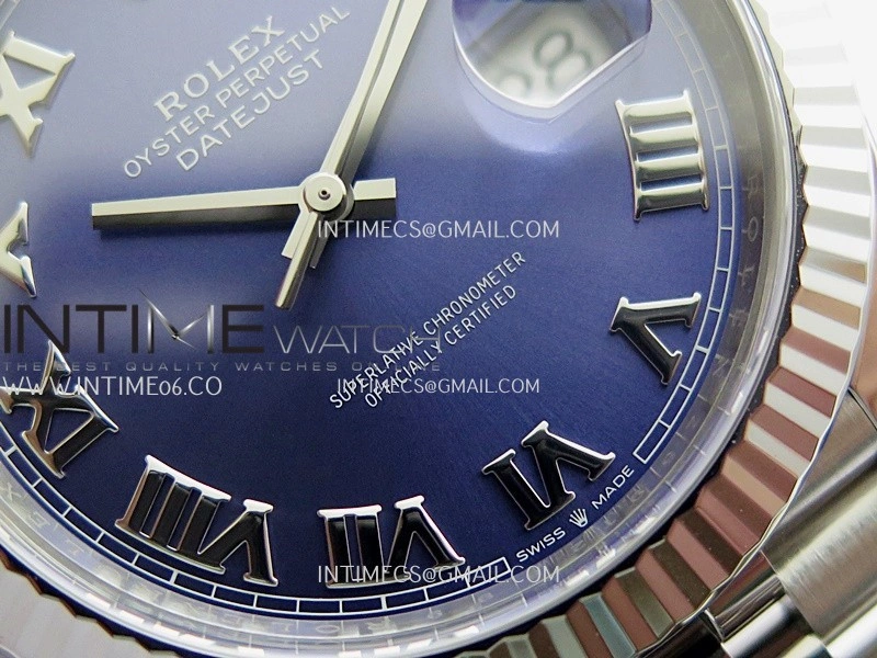 DateJust 41 126334 904L SS VF 1:1 Best Edition Blue Dial Roman Marker On Jubilee Bracelet DD3235