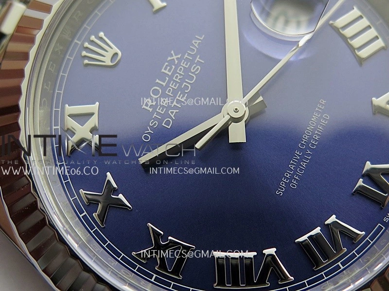 DateJust 41 126334 904L SS VF 1:1 Best Edition Blue Dial Roman Marker On Jubilee Bracelet DD3235