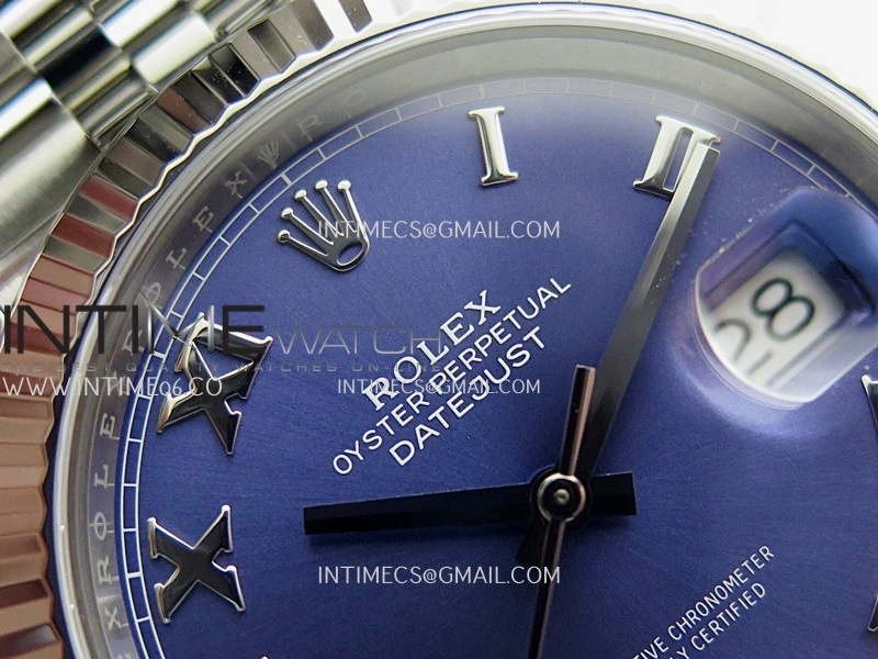 DateJust 41 126334 904L SS VF 1:1 Best Edition Blue Dial Roman Marker On Jubilee Bracelet DD3235