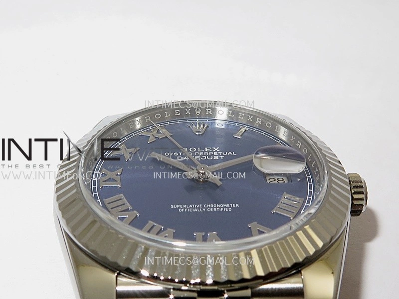 DateJust 41 126334 904L SS VF 1:1 Best Edition Blue Dial Roman Marker On Jubilee Bracelet DD3235