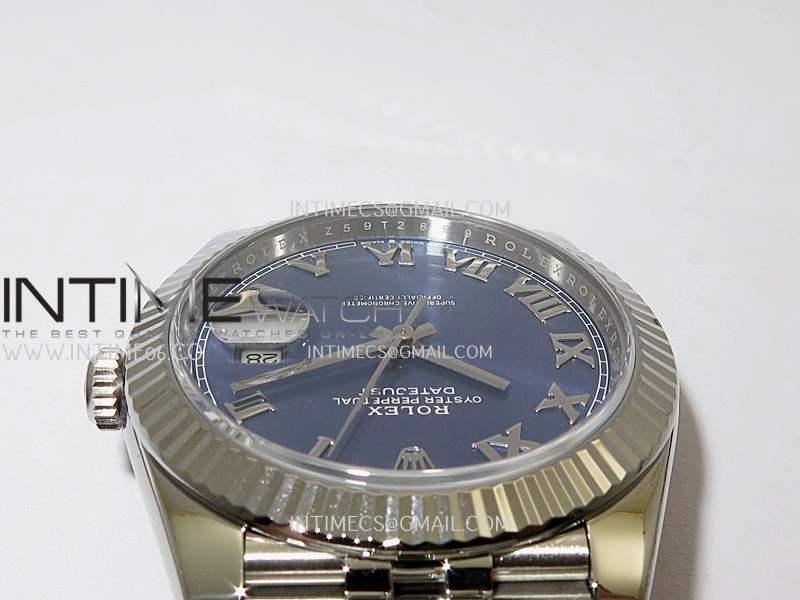 DateJust 41 126334 904L SS VF 1:1 Best Edition Blue Dial Roman Marker On Jubilee Bracelet DD3235