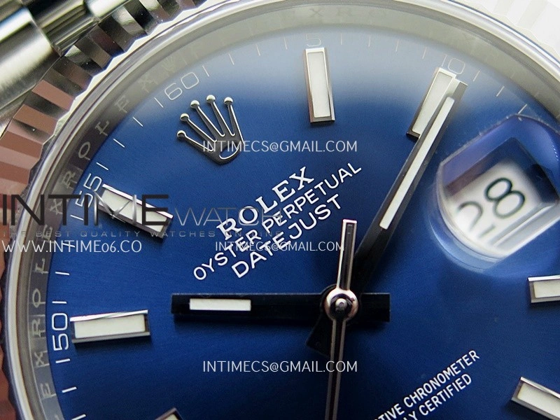 DateJust 41 126334 904L SS VF 1:1 Best Edition Blue Dial Stick Marker On Jubilee Bracelet DD3235