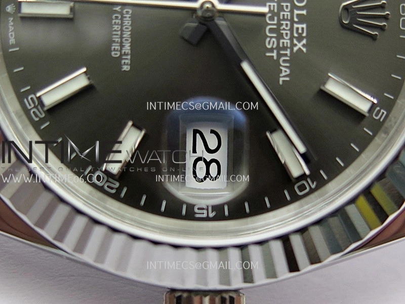 DateJust 41 126334 904L SS VF 1:1 Best Edition Gray Dial Stick Marker On Jubilee Bracelet DD3235
