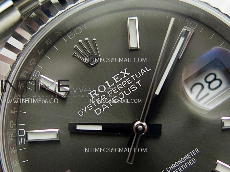 DateJust 41 126334 904L SS VF 1:1 Best Edition Gray Dial Stick Marker On Jubilee Bracelet DD3235