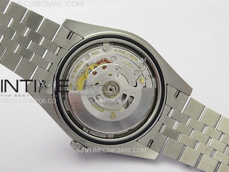 DateJust 41 126334 904L SS VSF 1:1 Best Edition Gray Dial Green Roman on Jubilee Bracelet VS3235
