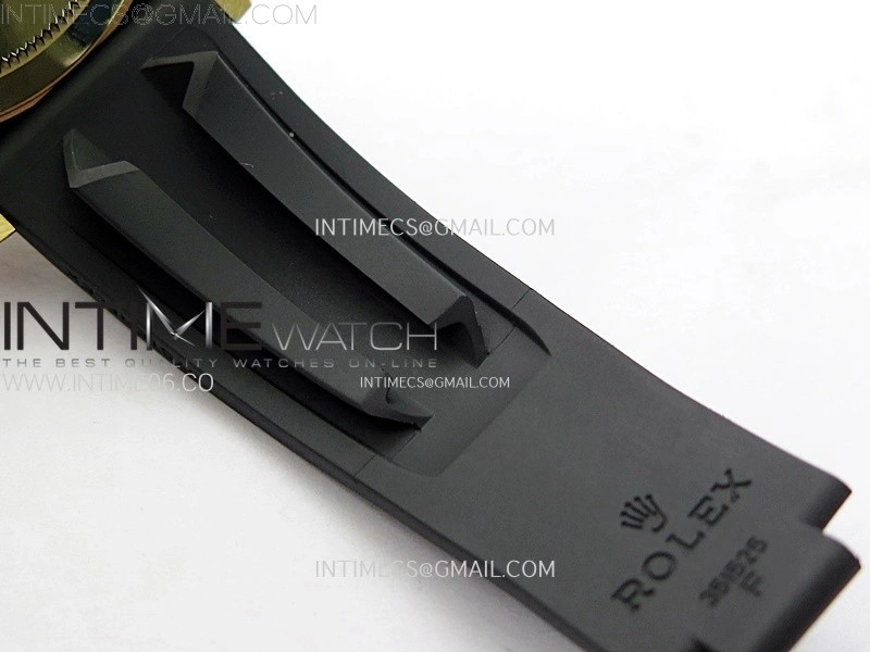 Sky-Dweller 336238 YG Noob 1:1 Best Edition Gold Dial on Black Rubber Strap Asian 23J to 9001
