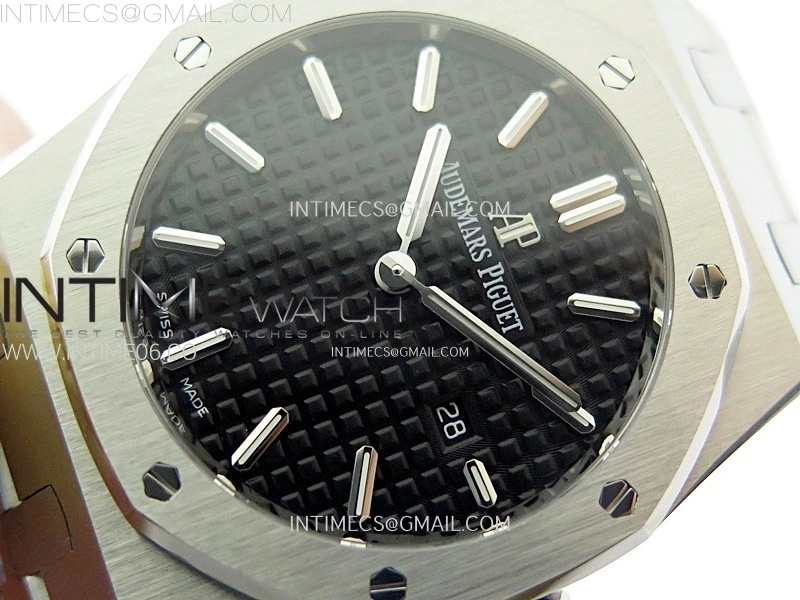 Lady Royal Oak 33mm 67651 SS ZF 1:1 Best Edition Black Textured Dial on SS Bracelet RONDA Quartz