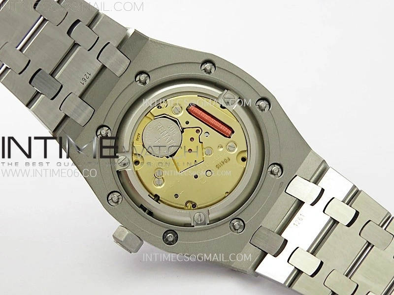 Lady Royal Oak 33mm 67651 SS ZF 1:1 Best Edition Black Textured Dial on SS Bracelet RONDA Quartz