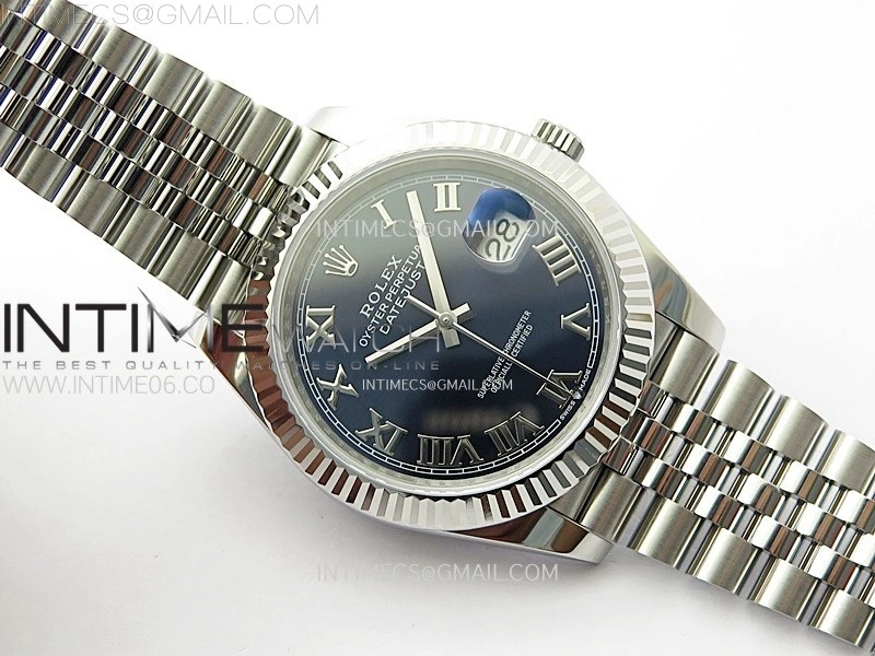 DateJust 41mm 126334 904 SS ARF 1:1 Best Edition Blue Dial Roman Markers on Jubilee Bracelet SH3235