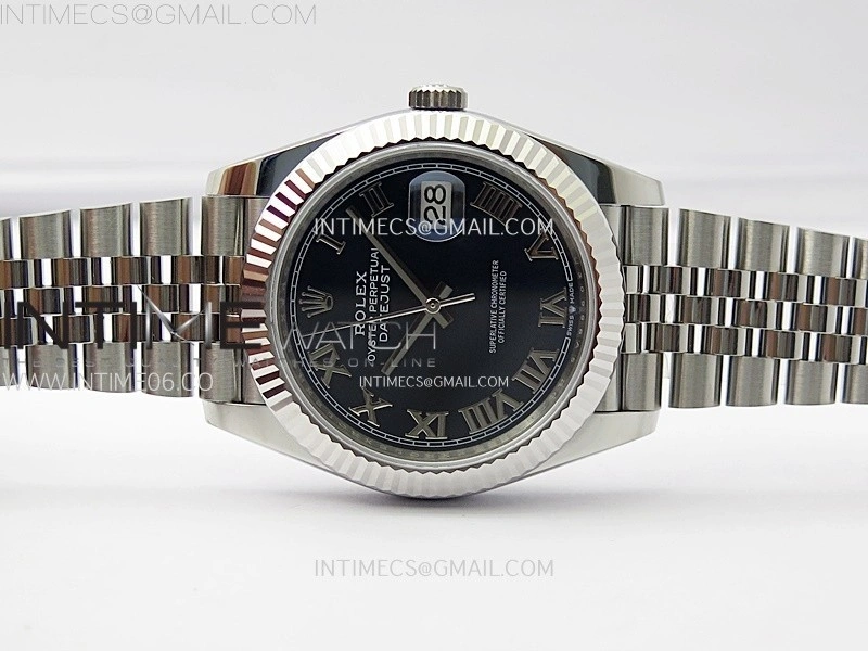 DateJust 41mm 126334 904 SS ARF 1:1 Best Edition Blue Dial Roman Markers on Jubilee Bracelet SH3235