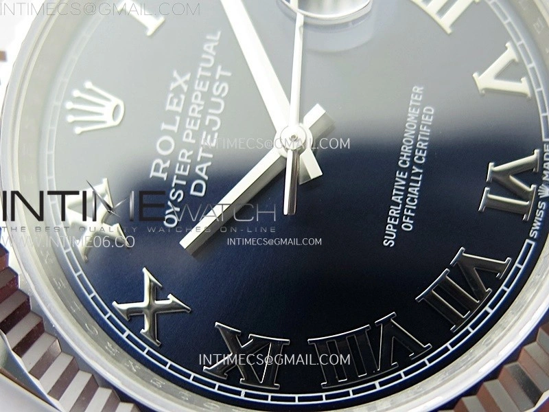 DateJust 41mm 126334 904 SS ARF 1:1 Best Edition Blue Dial Roman Markers on Jubilee Bracelet SH3235