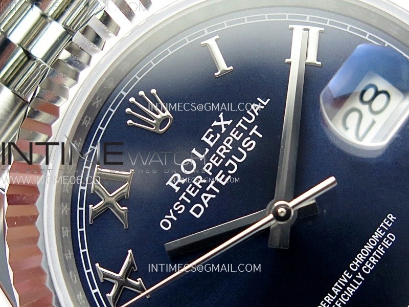 DateJust 41mm 126334 904 SS ARF 1:1 Best Edition Blue Dial Roman Markers on Jubilee Bracelet SH3235